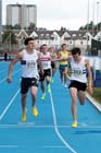 Guy Learmonth beats Jake Wightman to win the 800 metres at the Scottish Championships, Scotstoun  Stadium, Glasgow.